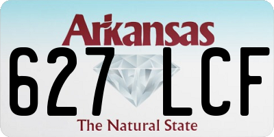 AR license plate 627LCF