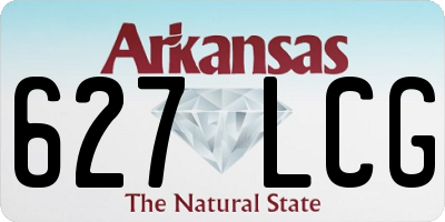 AR license plate 627LCG
