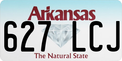AR license plate 627LCJ