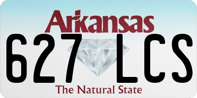 AR license plate 627LCS