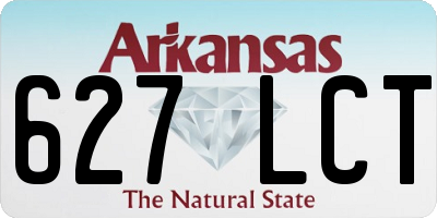 AR license plate 627LCT
