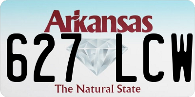 AR license plate 627LCW