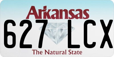 AR license plate 627LCX