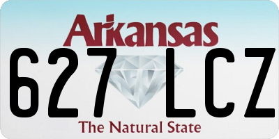 AR license plate 627LCZ