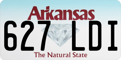 AR license plate 627LDI