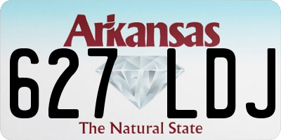 AR license plate 627LDJ