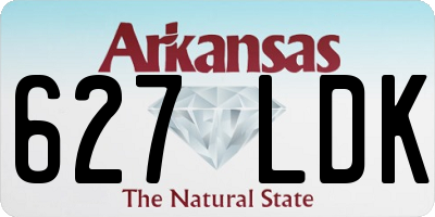 AR license plate 627LDK
