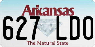 AR license plate 627LDO
