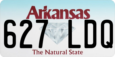 AR license plate 627LDQ