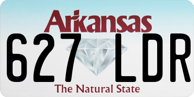 AR license plate 627LDR