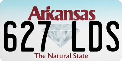 AR license plate 627LDS