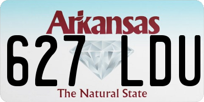 AR license plate 627LDU