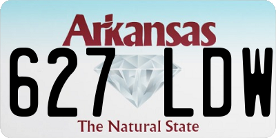 AR license plate 627LDW