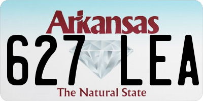 AR license plate 627LEA