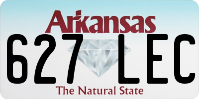 AR license plate 627LEC