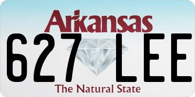 AR license plate 627LEE