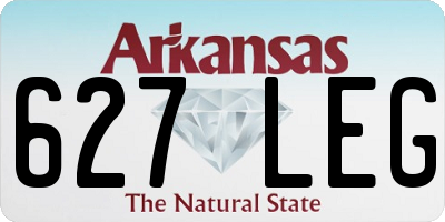 AR license plate 627LEG
