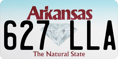 AR license plate 627LLA