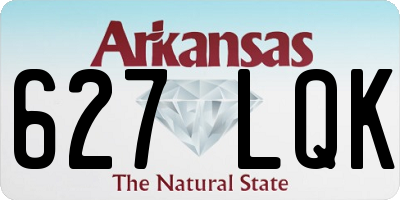 AR license plate 627LQK