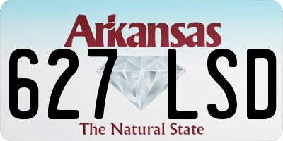 AR license plate 627LSD