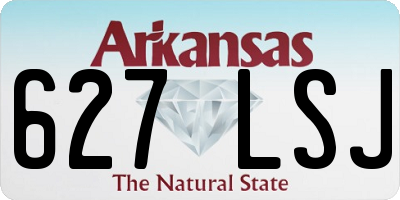 AR license plate 627LSJ