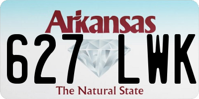 AR license plate 627LWK