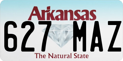 AR license plate 627MAZ