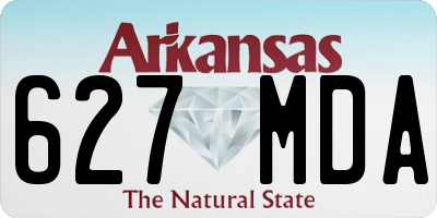 AR license plate 627MDA