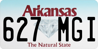AR license plate 627MGI