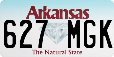 AR license plate 627MGK