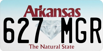 AR license plate 627MGR