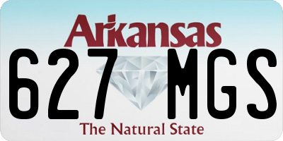AR license plate 627MGS