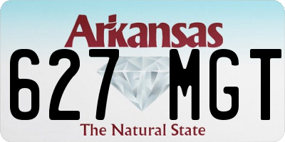 AR license plate 627MGT
