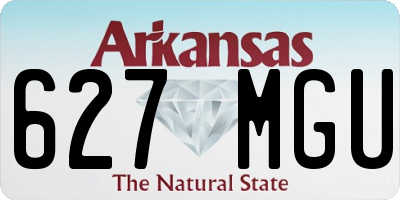 AR license plate 627MGU