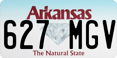 AR license plate 627MGV