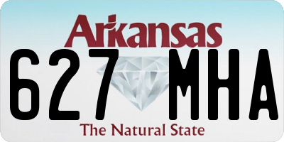 AR license plate 627MHA
