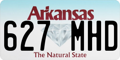 AR license plate 627MHD