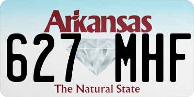 AR license plate 627MHF