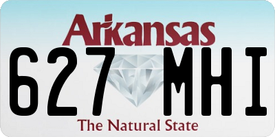 AR license plate 627MHI