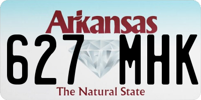 AR license plate 627MHK