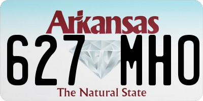 AR license plate 627MHO