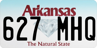 AR license plate 627MHQ