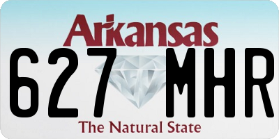 AR license plate 627MHR