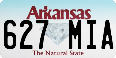 AR license plate 627MIA