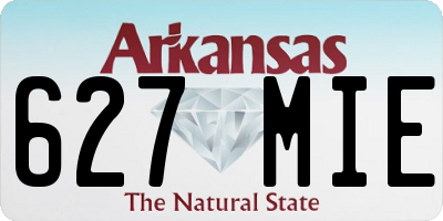 AR license plate 627MIE