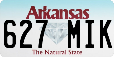 AR license plate 627MIK