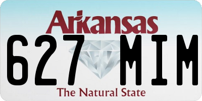 AR license plate 627MIM