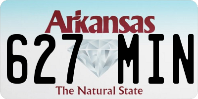 AR license plate 627MIN