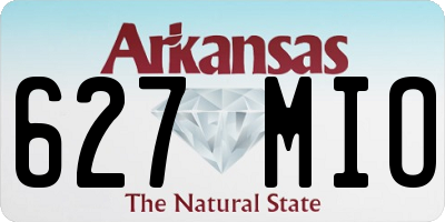 AR license plate 627MIO