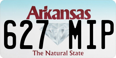AR license plate 627MIP